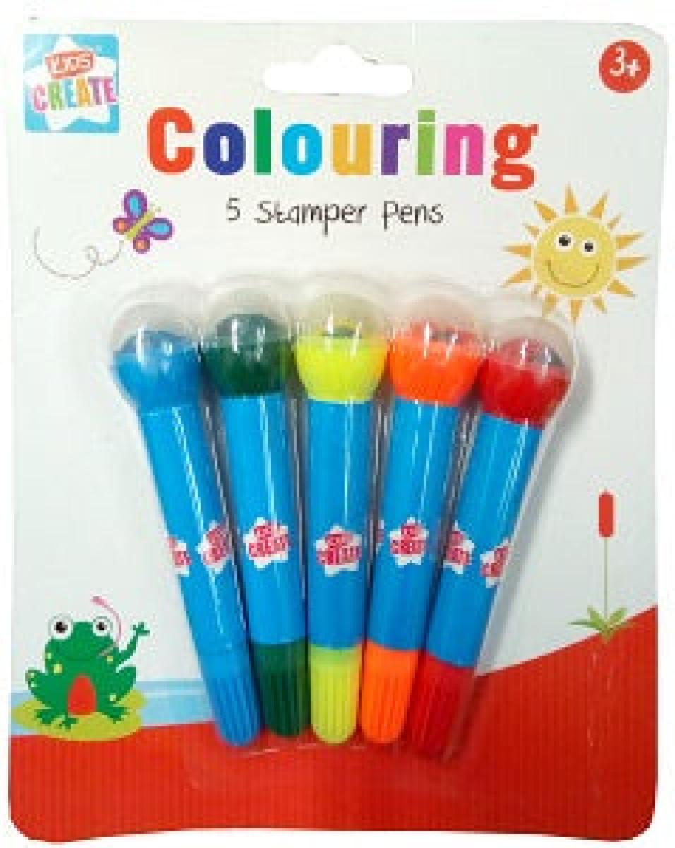 Colouring 5 Stamper Pens 3 Years+