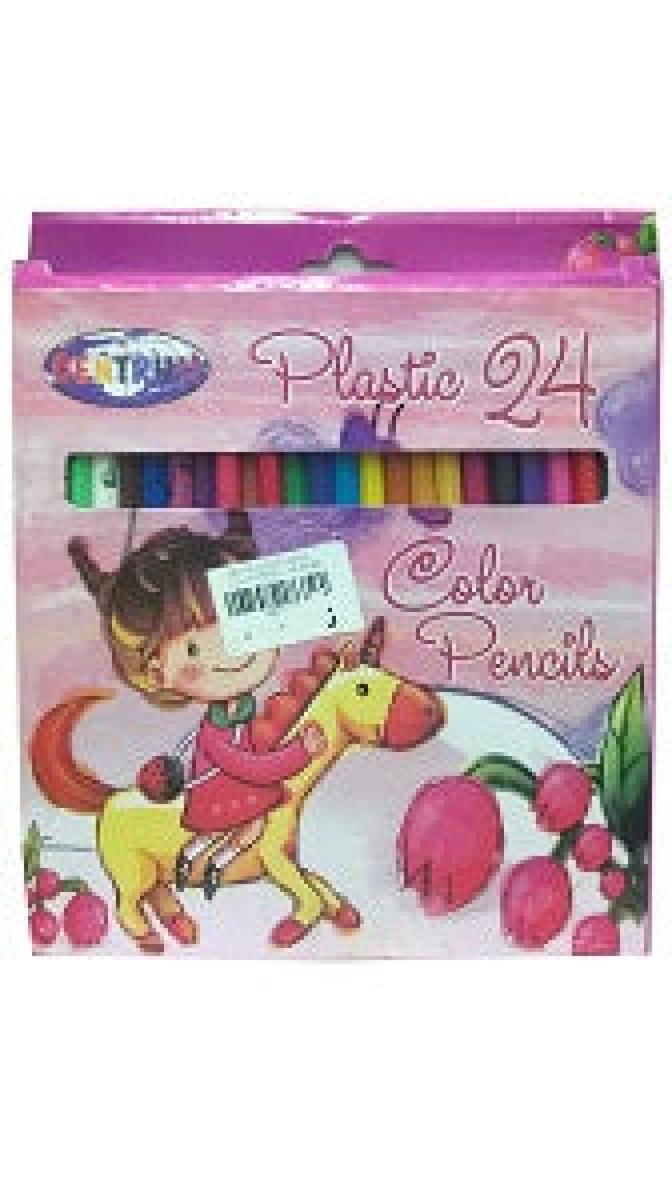 Plastic Color Pencils x24