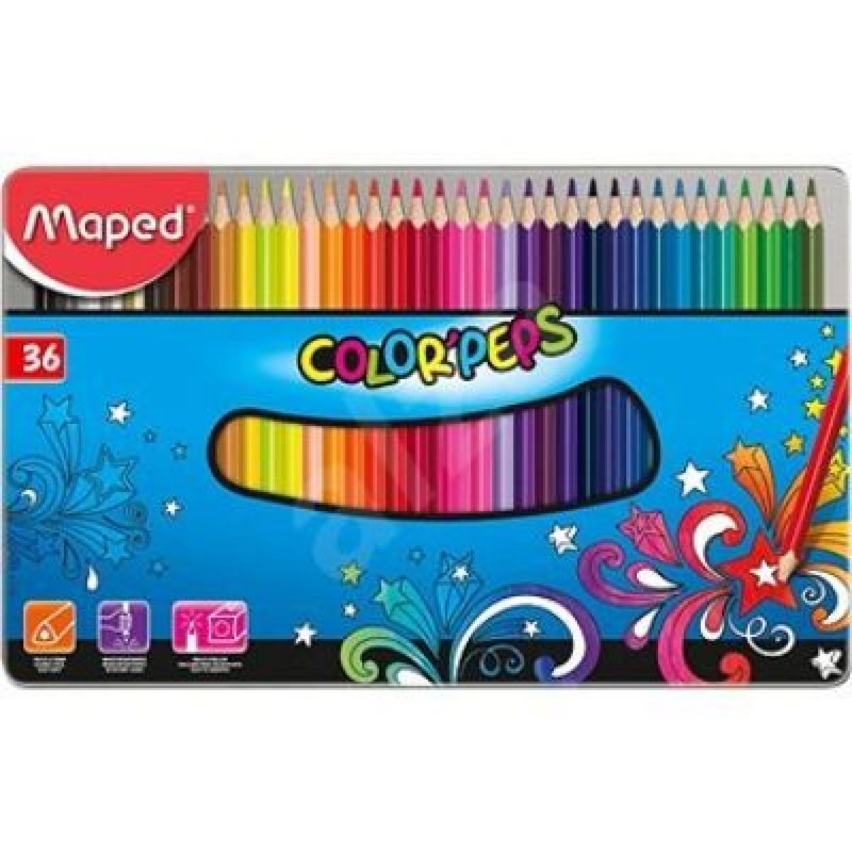 Colouring Pencils Color'Peps x36 (Metal Box)