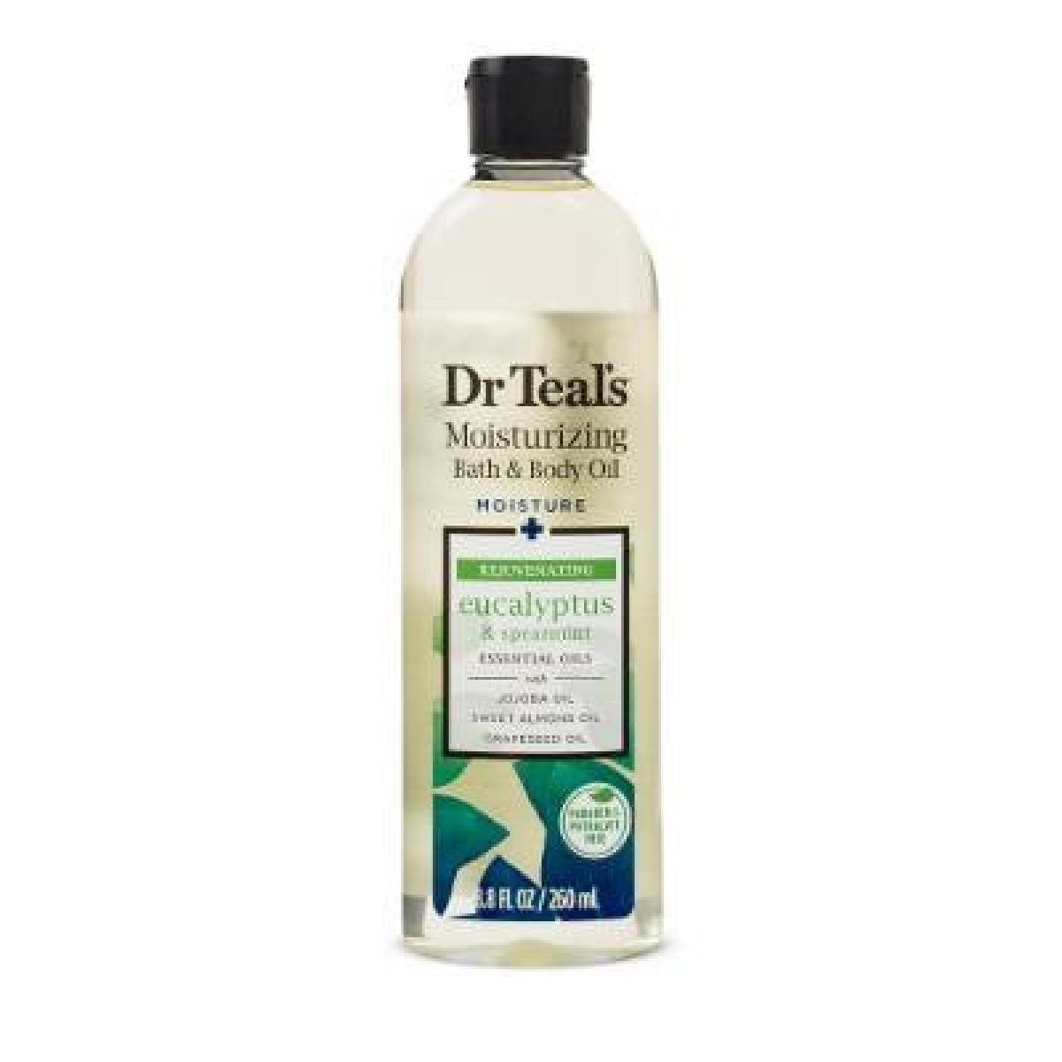 Bath & Body Oil Rejuvenating Eucalyptus & Spearmint Jojoba, Sweet Almond & Grapeseed