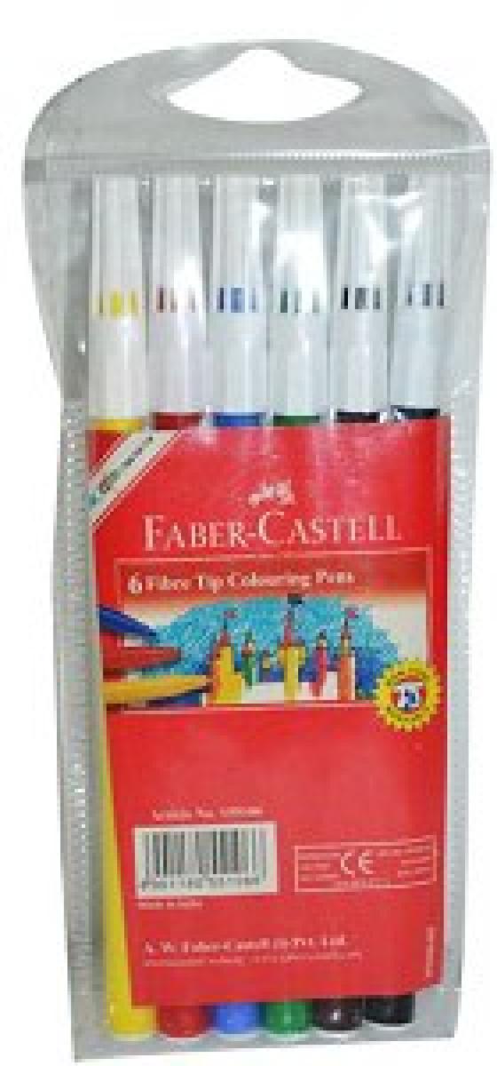 Fiber Tip Colouring Pens - x6