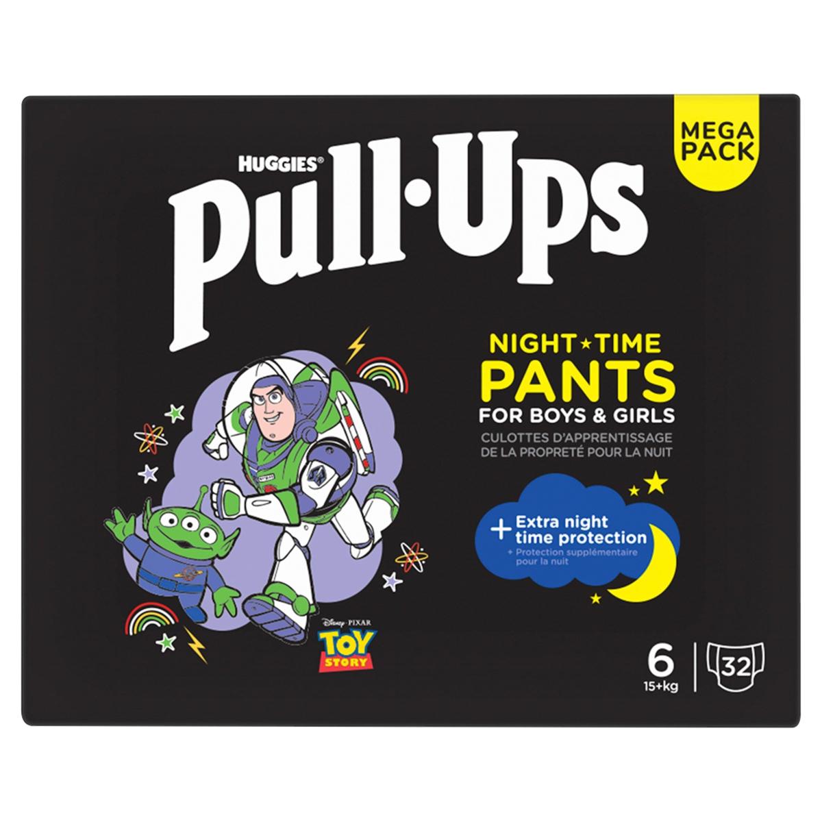 Pull Ups Training Nappy Pants Unisex Night 2-4 Years Size 6 x 32