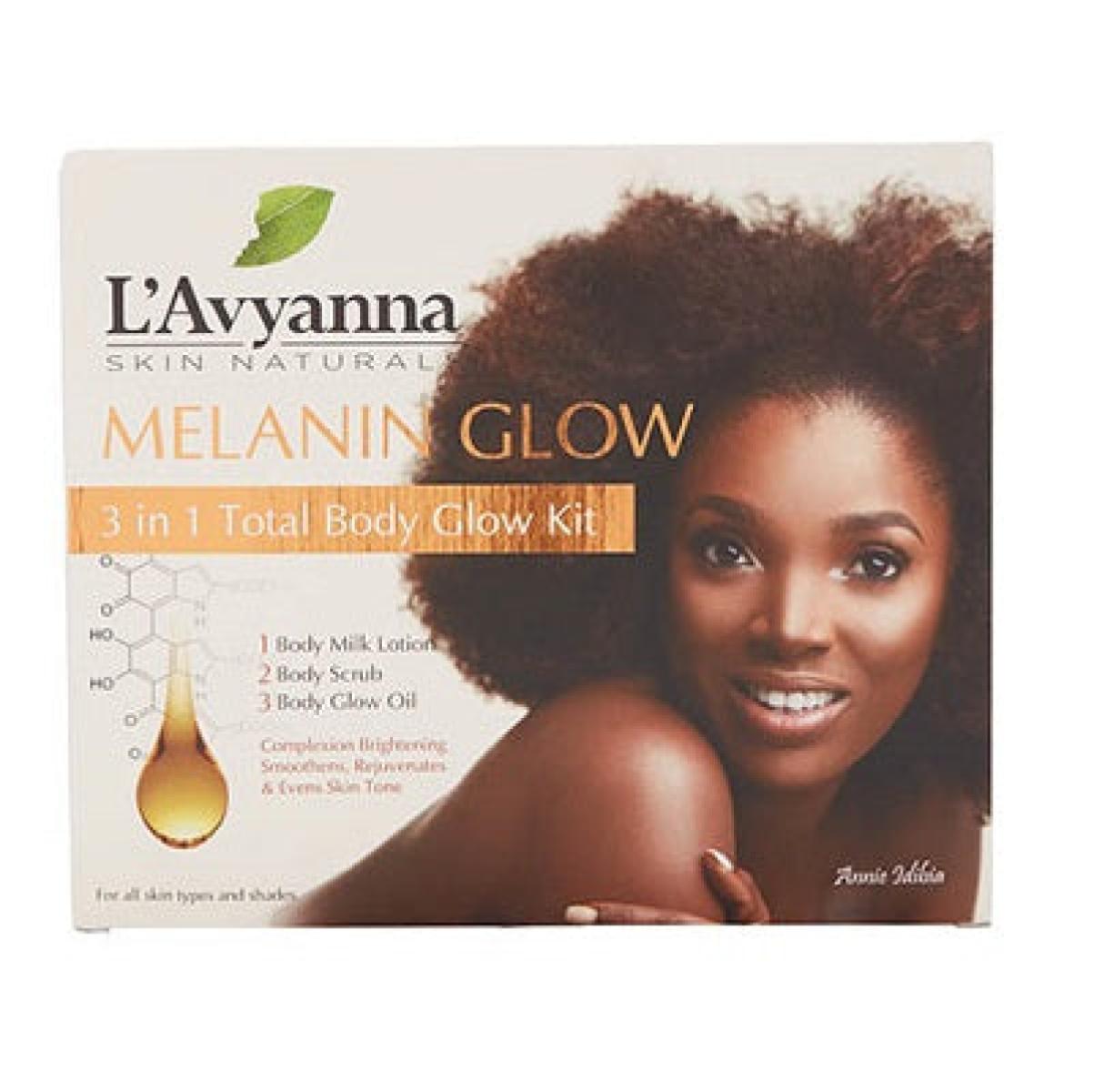 3 in 1 Melanin Body Glow Kit - Body Milk, Body Scrub, Glow Oil