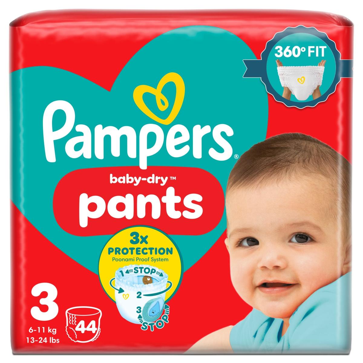 Baby-Dry Nappy Pants Size 3 Essential Pack