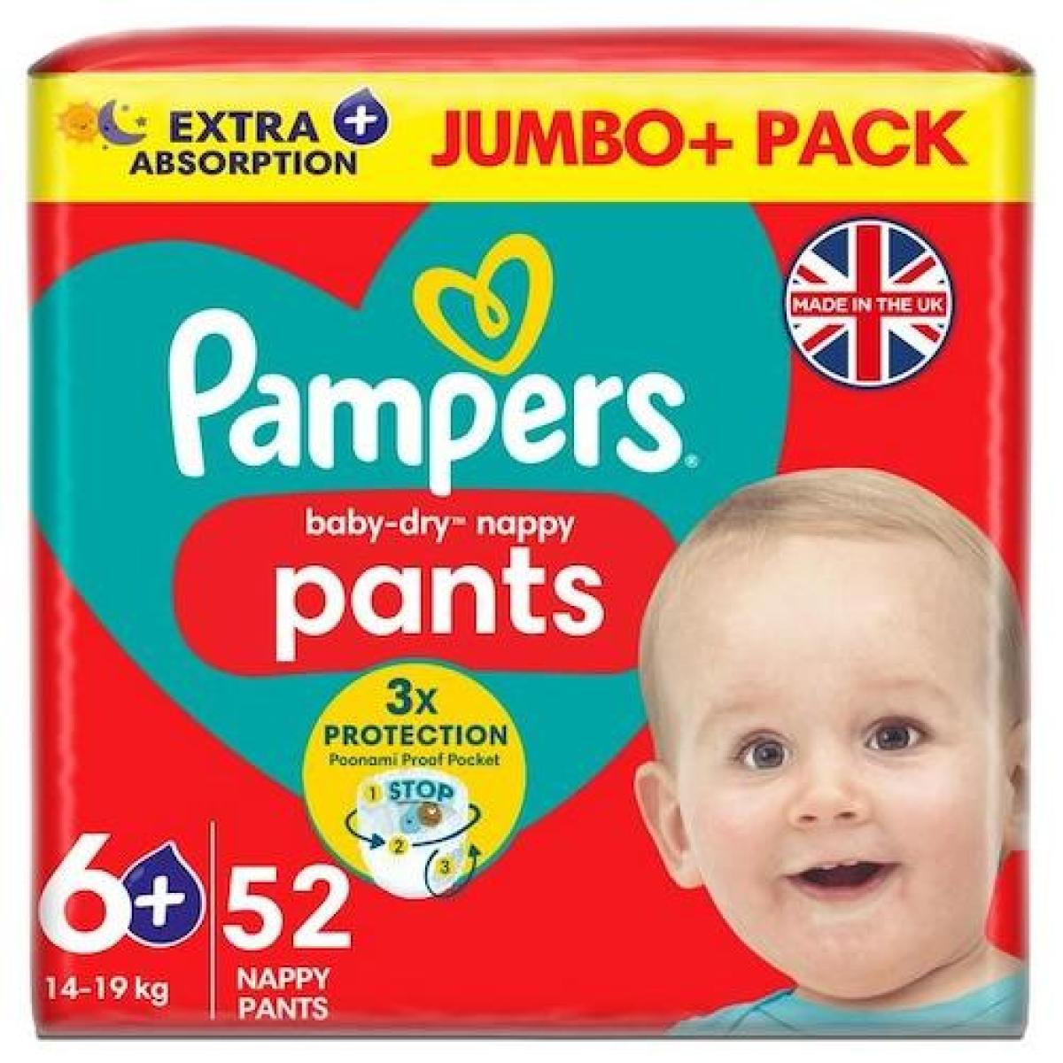 Baby-Dry Nappy Pants Size 6+ Jumbo+