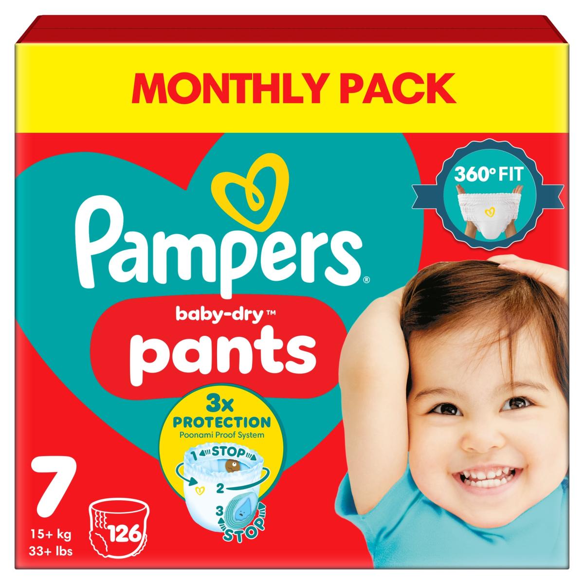 Baby-Dry Nappy Pants Size 7 Monthly Pack