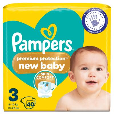 Premium Protection New Baby Size 3 40 Nappies