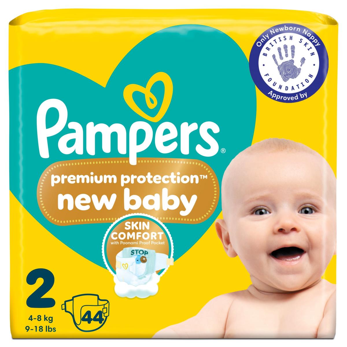 Premium Protection New Baby Size 2 44 Nappies