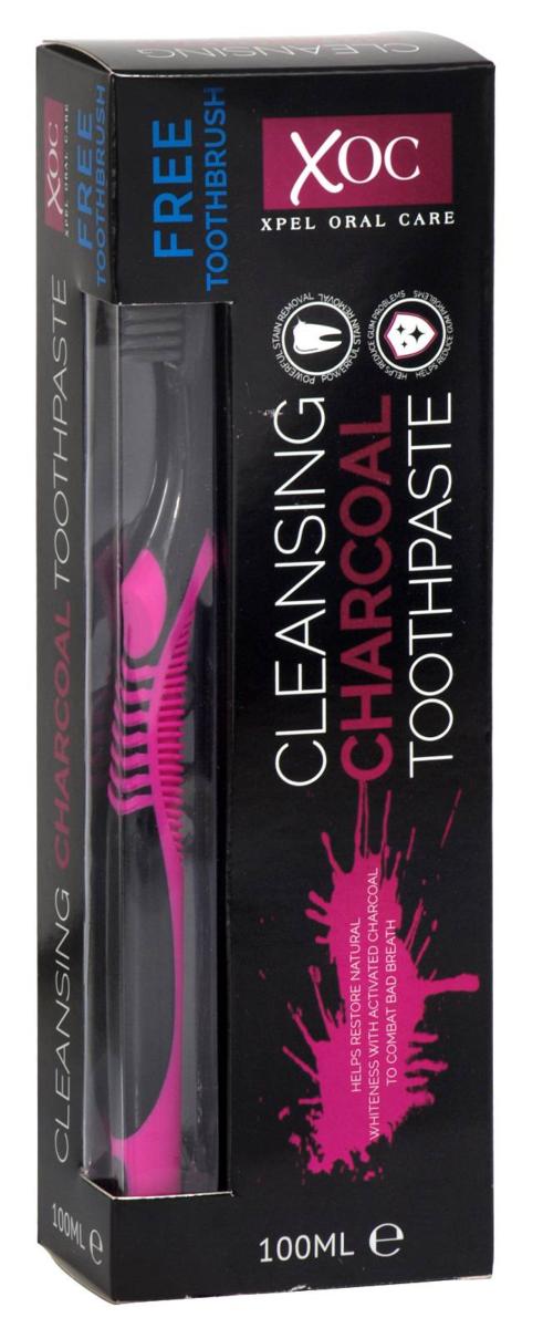 Cleansing Charcoal Toothpaste 100 ml + Toothbrush
