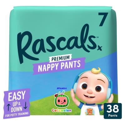 Premium Cocomelon Nappy Pants Size 7 38 Jumbo Pack