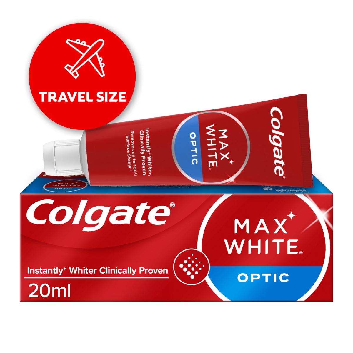 Max White Optic Whitening Travel Size Toothpaste
