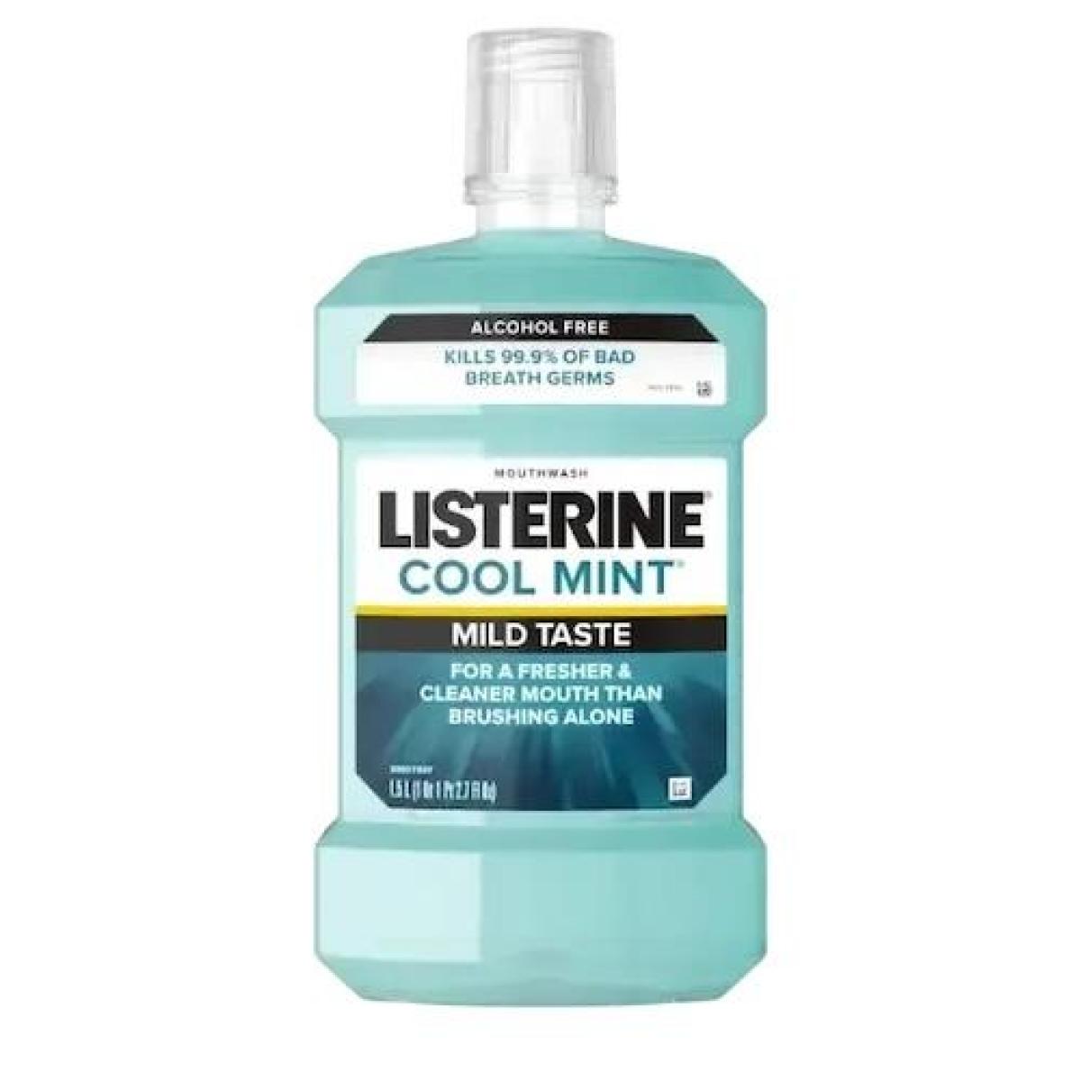 Zero Alcohol Cool Mint Milder Taste Mouthwash