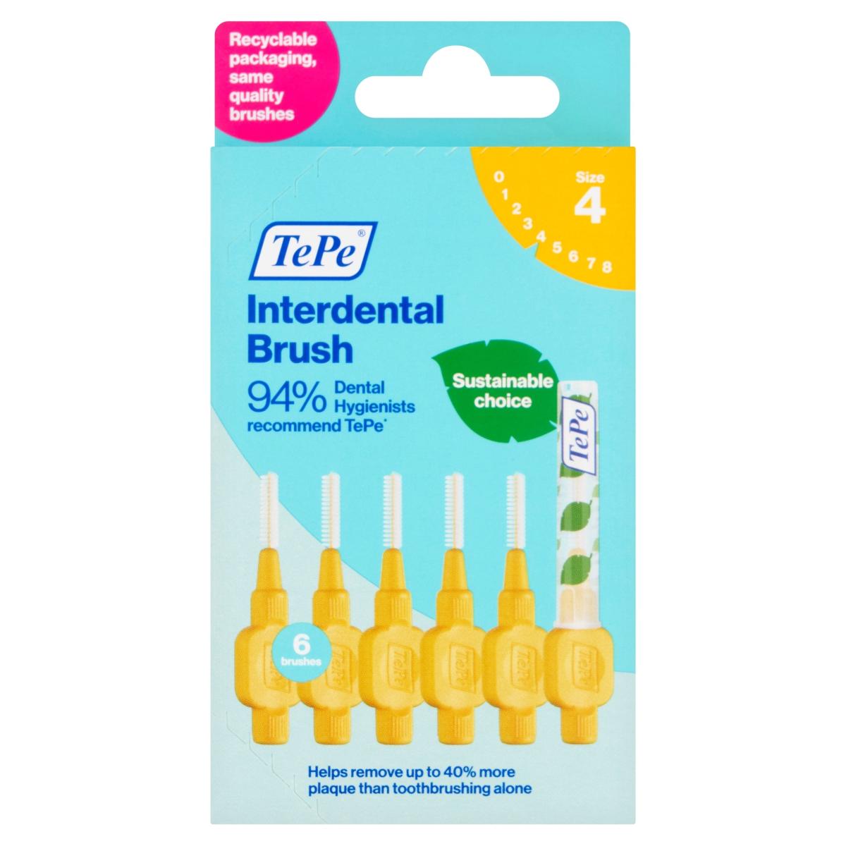 Interdental Brush Yellow 6 Pack
