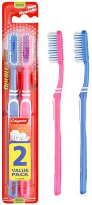 Toothbrush Double Action Medium x2