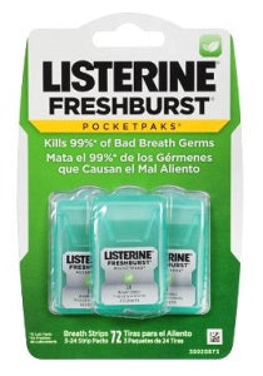 Pocketpaks Breath Strips Fresh Burst x72