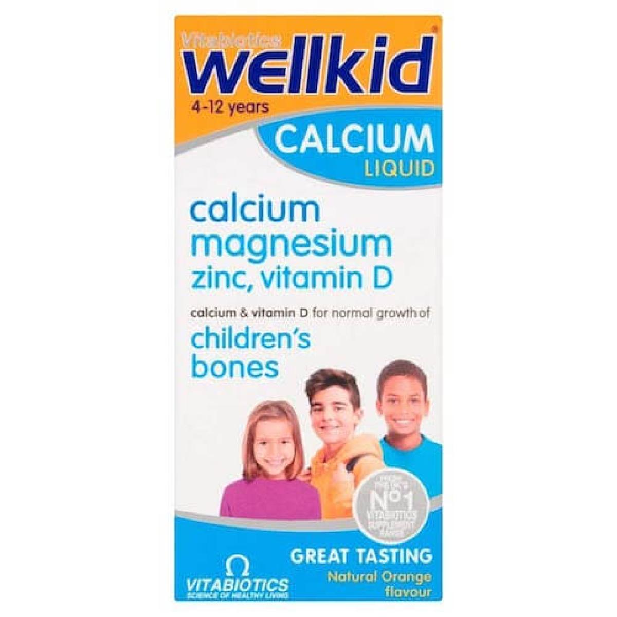 Calcium Liquid Natural Orange Flavour 4-12 Years