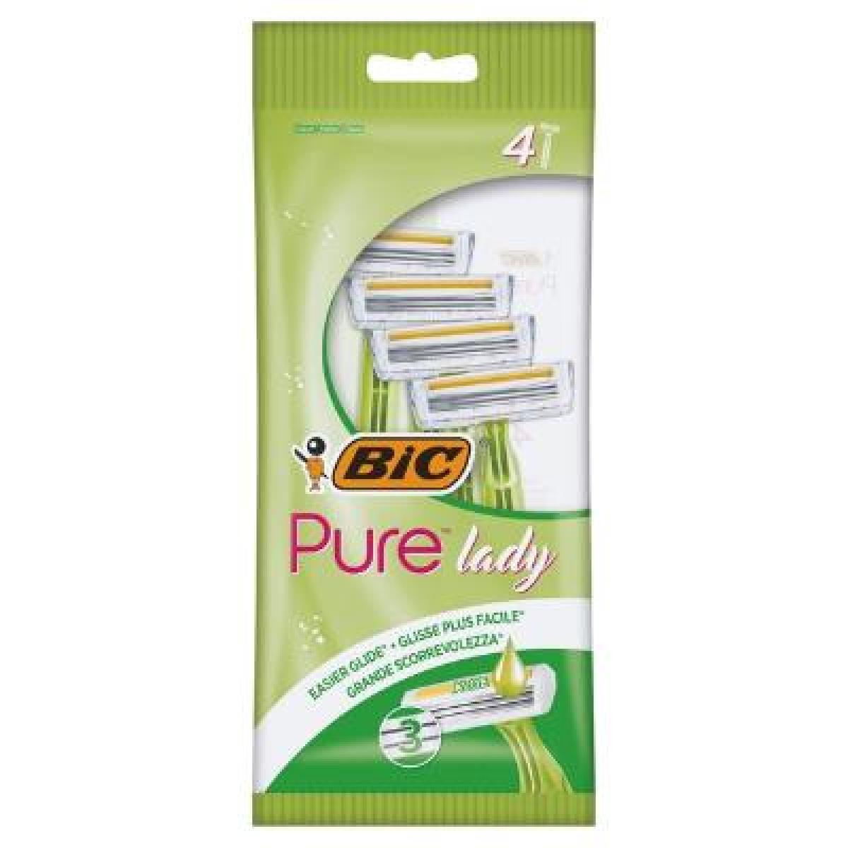 Pure Lady Razor With Stick x4