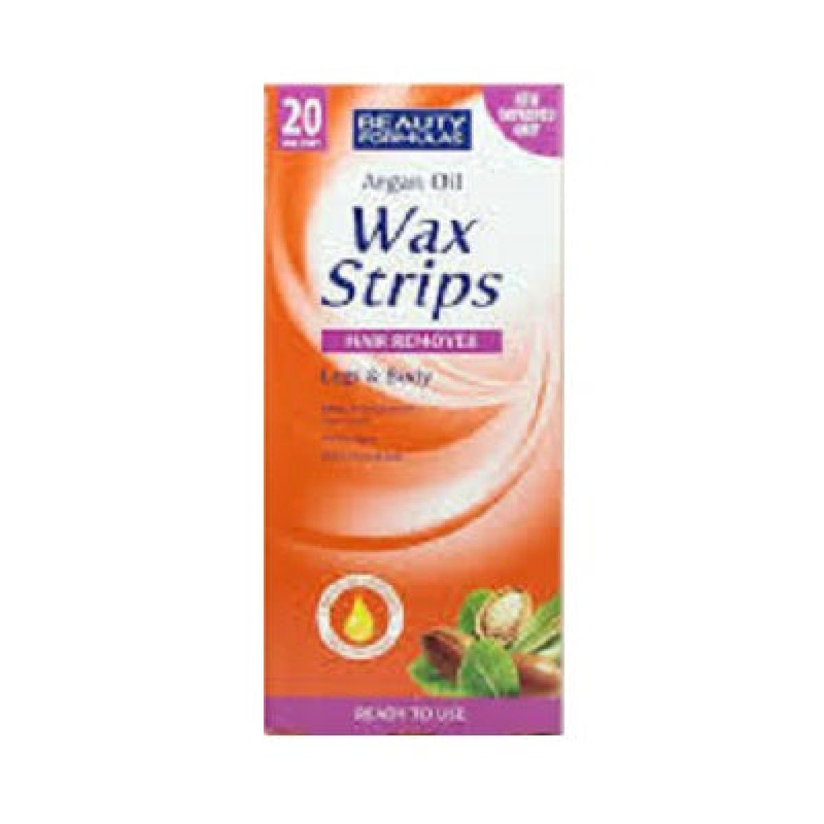 Wax Strips Hair Remover Argan Oil For Legs & Body x20