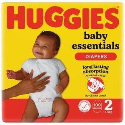 Baby Essentials Size 3 Diapers 5-9 kg x90