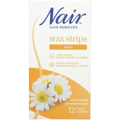 Camomile Extract Wax Strips Hair Remover For Face Sensitive Skin x12