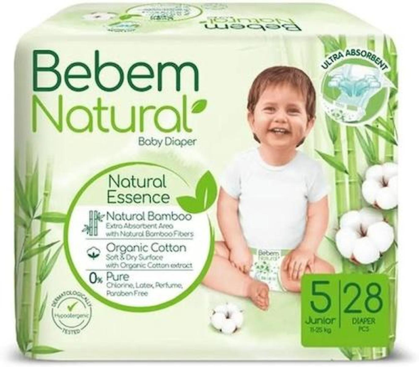 Natural Essences Baby Diaper Size 5 Junior 11-25 kg x35