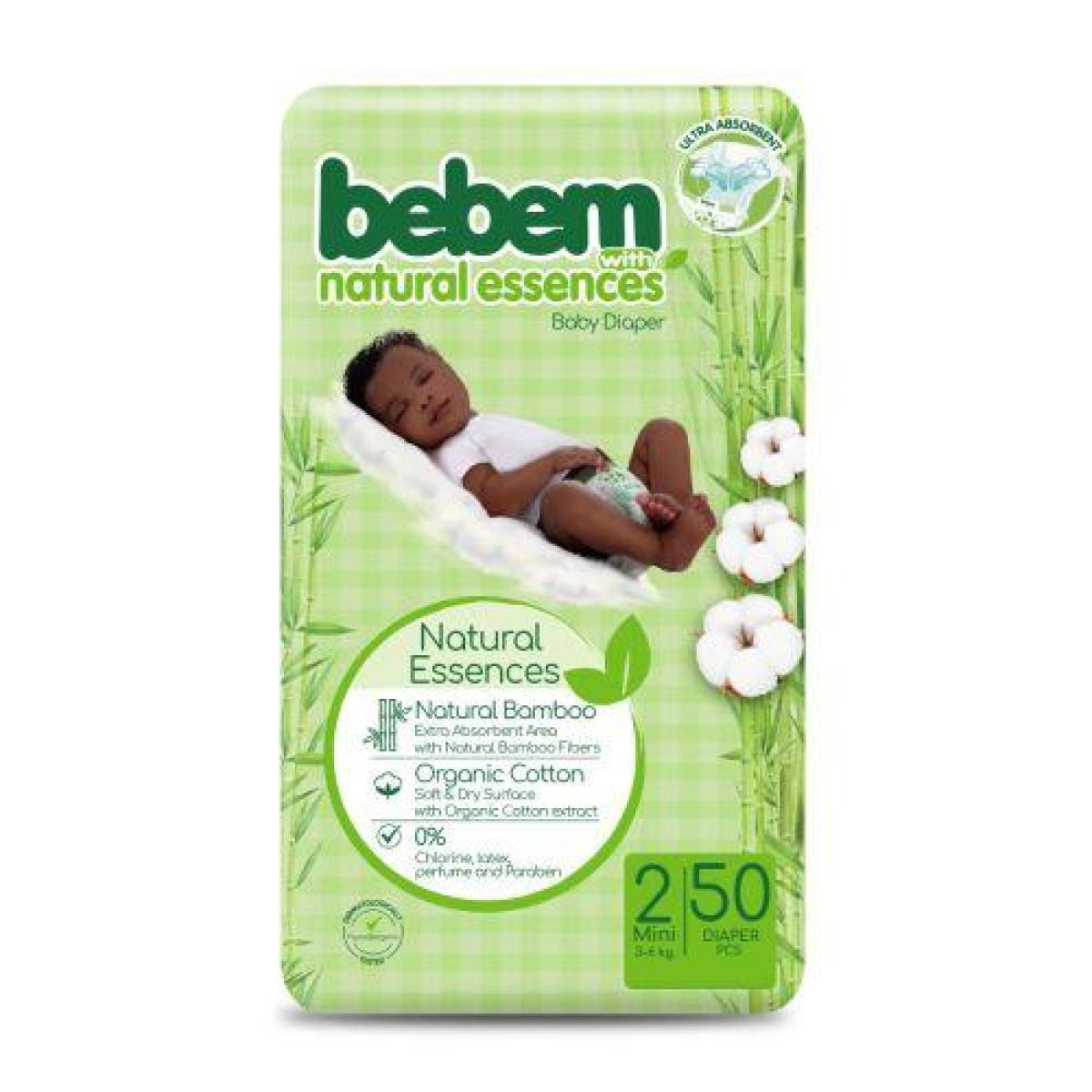 Natural Essences Baby Diaper Size 2 Mini 3-6 kg x50