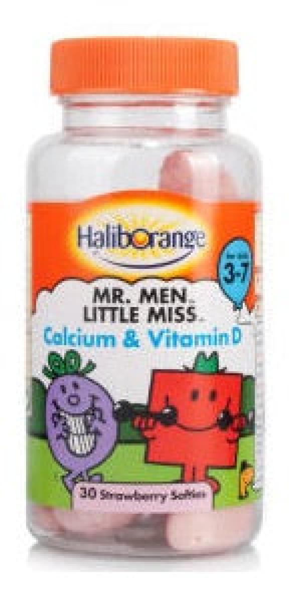 Mr Men Little Miss Calcium & Vitamin D x30