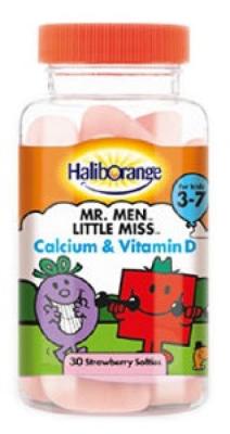 Mr Men Little Miss Calcium & Vitamin D Age 3-7 30 Softies