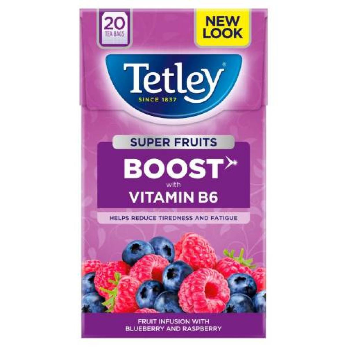 Tea Super Fruits Boost With Vitamin B6 Blueberry & Raspberry x20