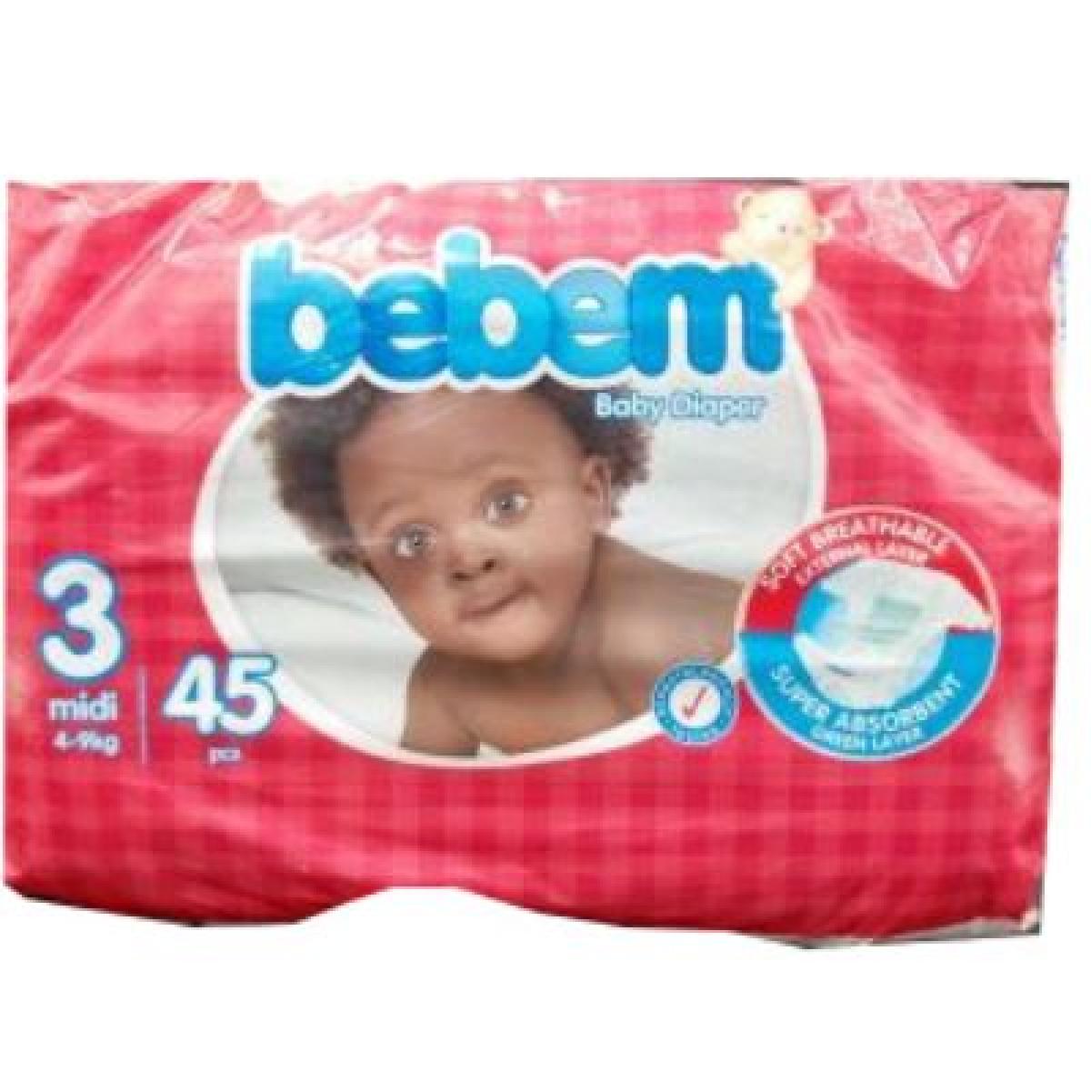 Baby Diaper Size 3 Midi 4-9 kg x45