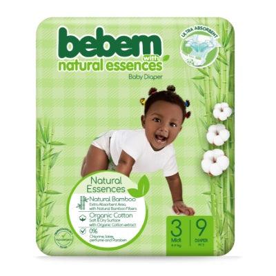 Natural Essences Baby Diaper Size 3 Midi 4-9 kg x9