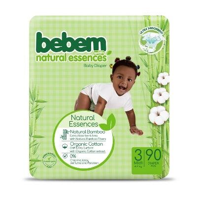 Natural Essences Baby Diaper Size 3 Midi 4-9 kg x90