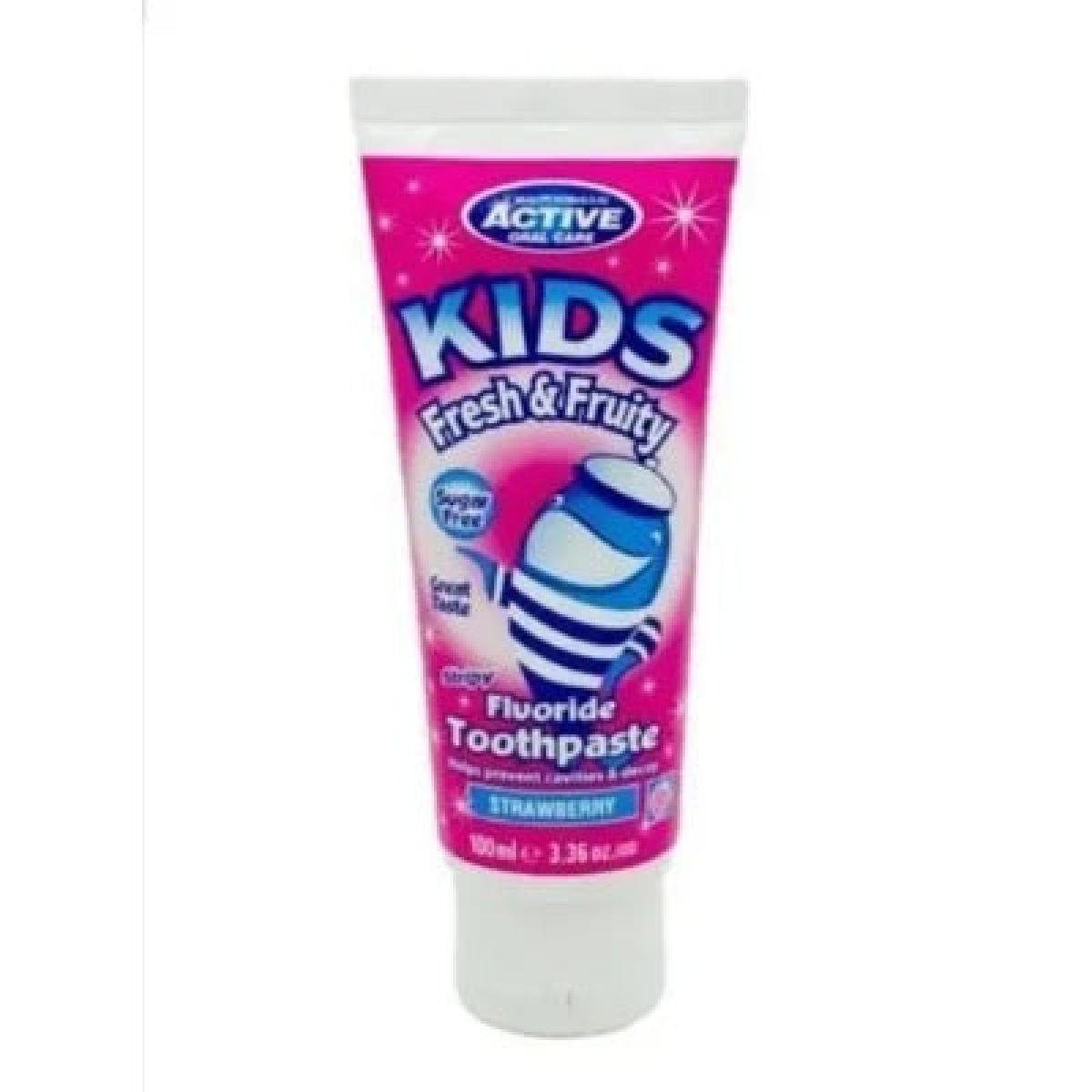 Kids Strawberry Fluoride Toothpaste Sugar-Free