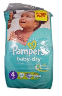 Baby Dry Jumbo Pack 4 Maxi 7-18 kg x64 (NG)