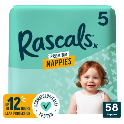 Premium Nappies Size 5 58 Jumbo Pack