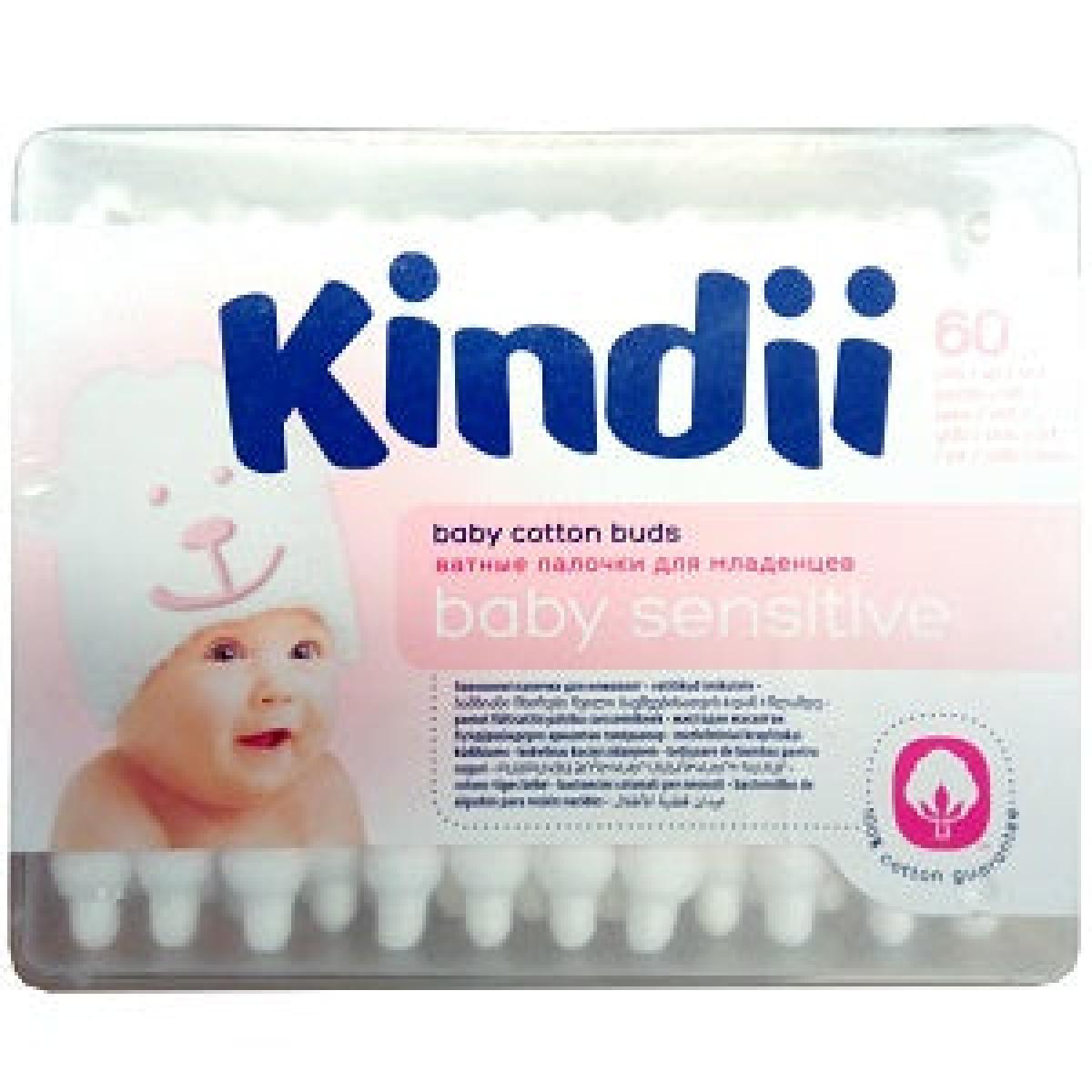 Kindii Baby Sensitive Cotton Bud x60