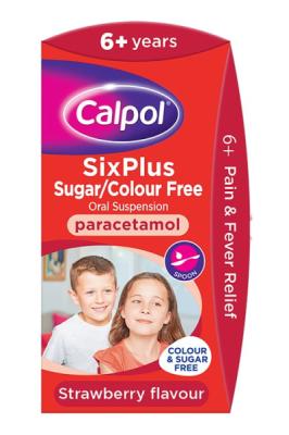 6 Years + Paracetamol Suspension Sugar Free
