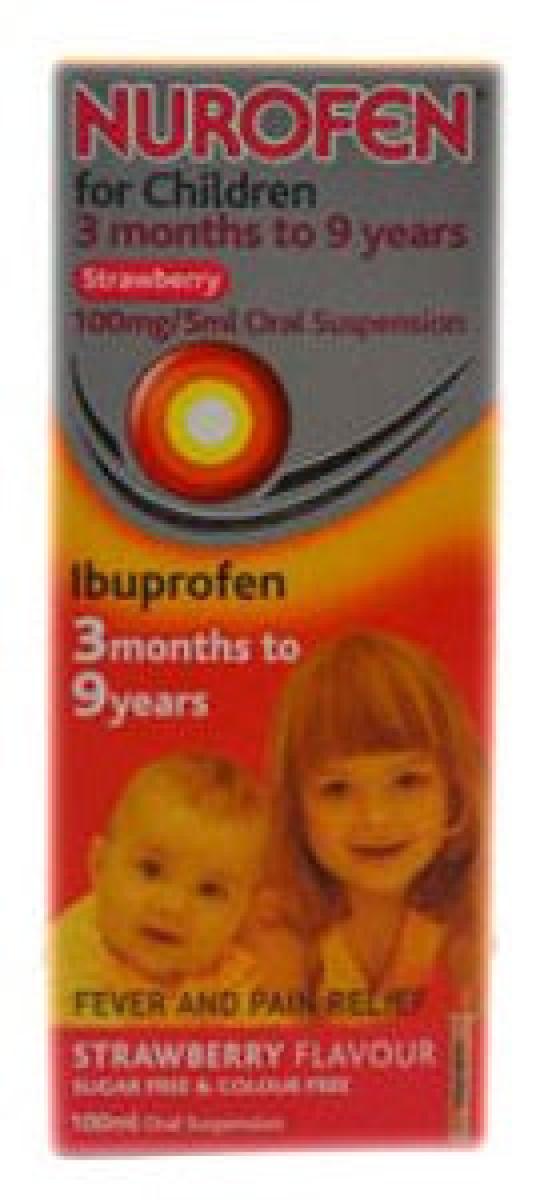 For Children 3 Months - 9 Years Strawberry