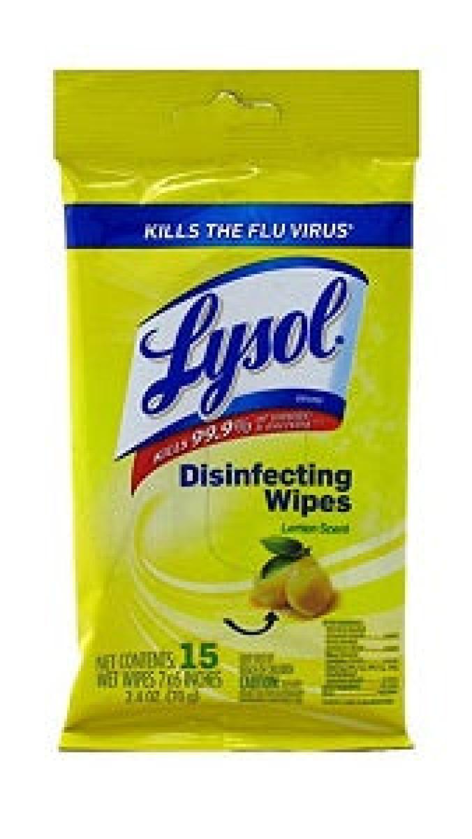 Disinfecting Wipes Lemon Scent x15