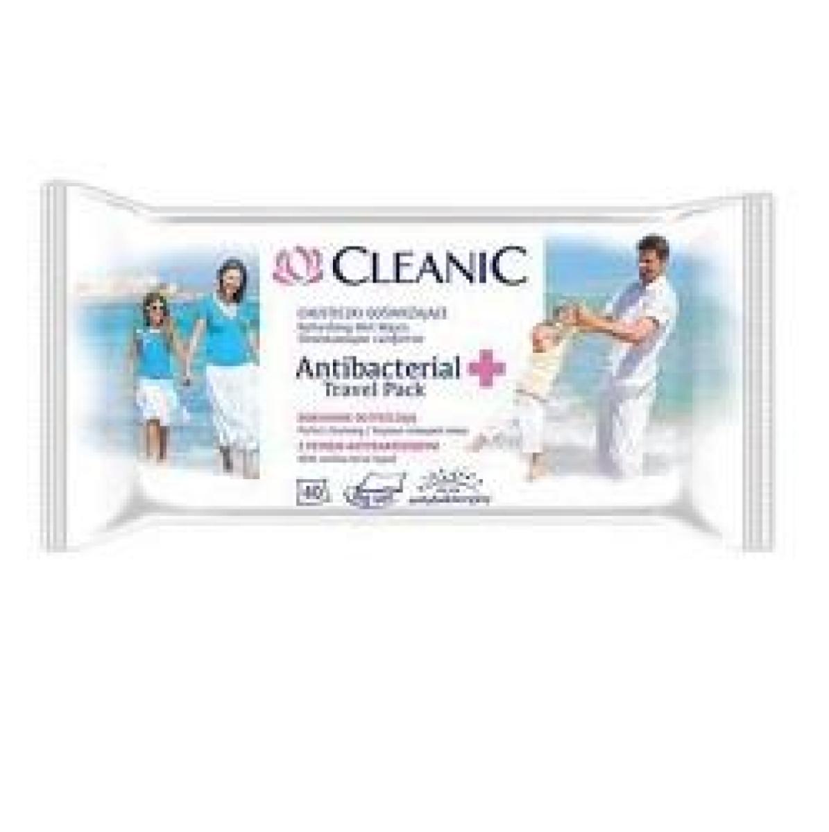 Anti-Bacterial Travel Pack Refreshing Wet Wipes x40