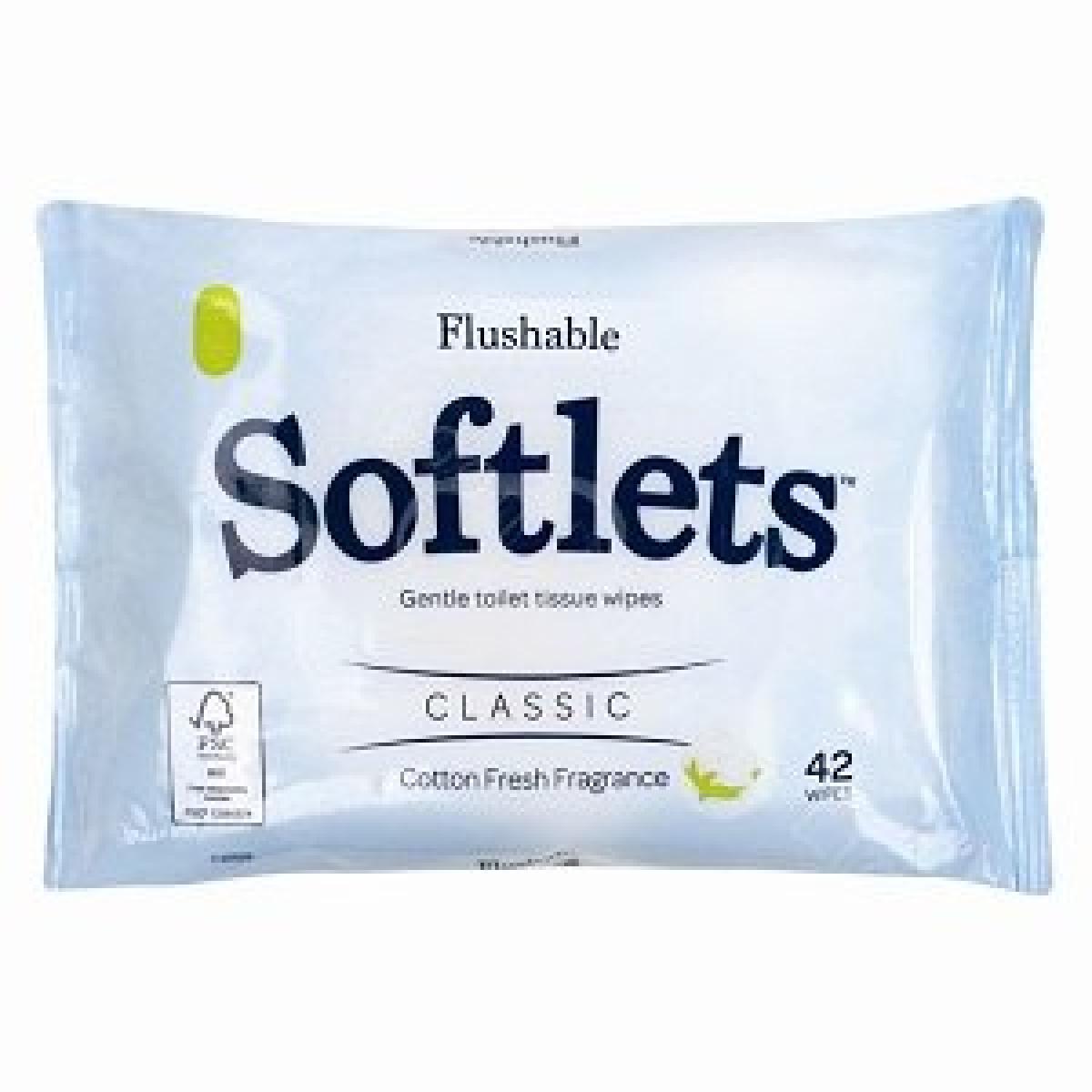 Gentle Toilet Tissue Wipes Classic x42