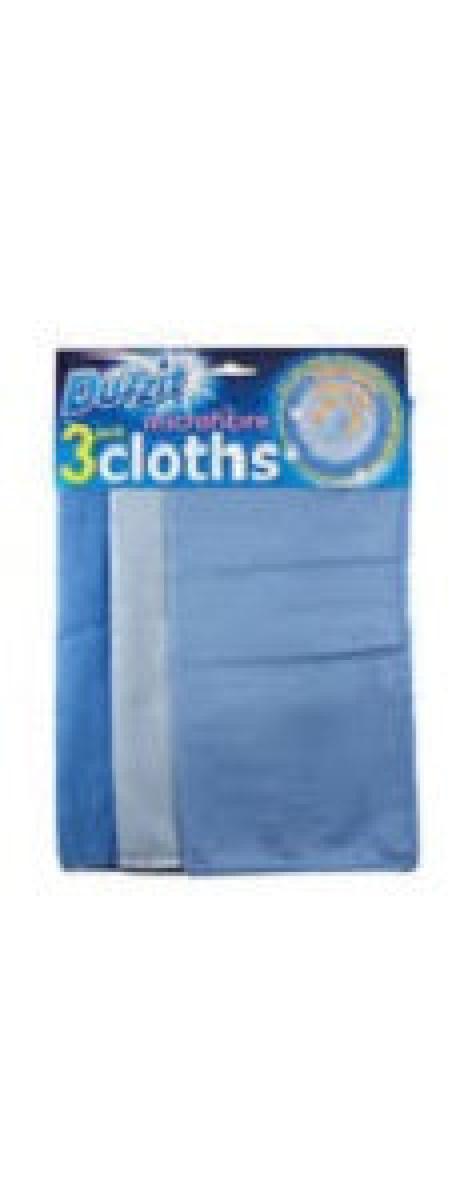 Microfibre Cloths x3