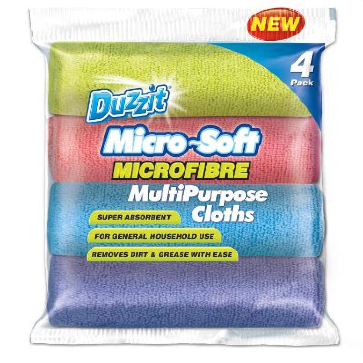Microfibre All Purpose Household Cloth x4