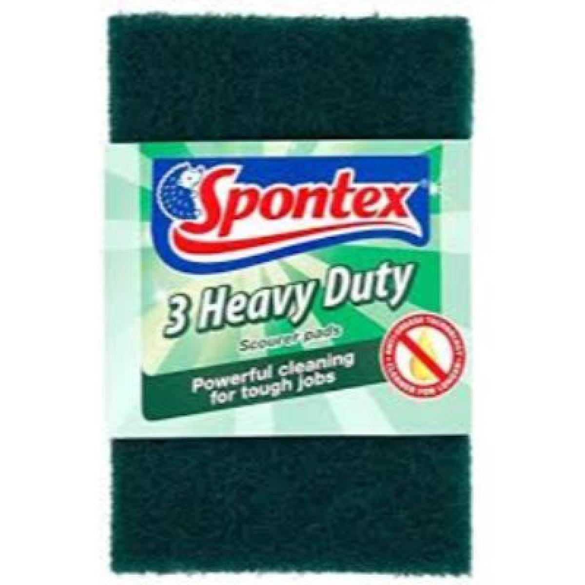 Abrasive Heavy Duty Scouring Pads No.100 x3
