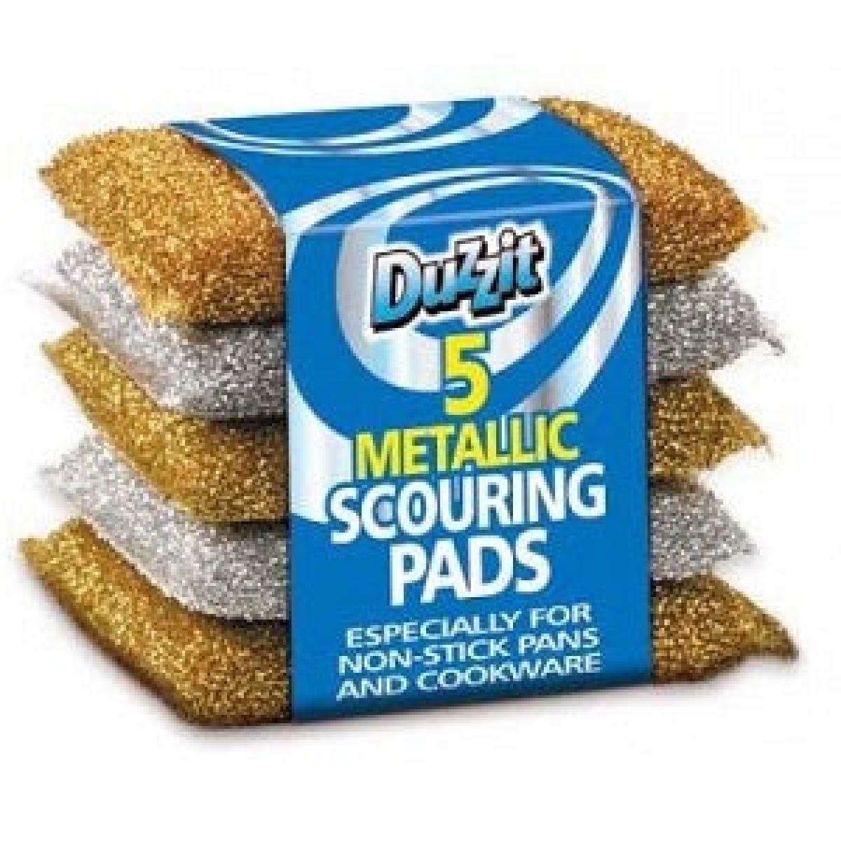 Metallic Scouring Pads x5