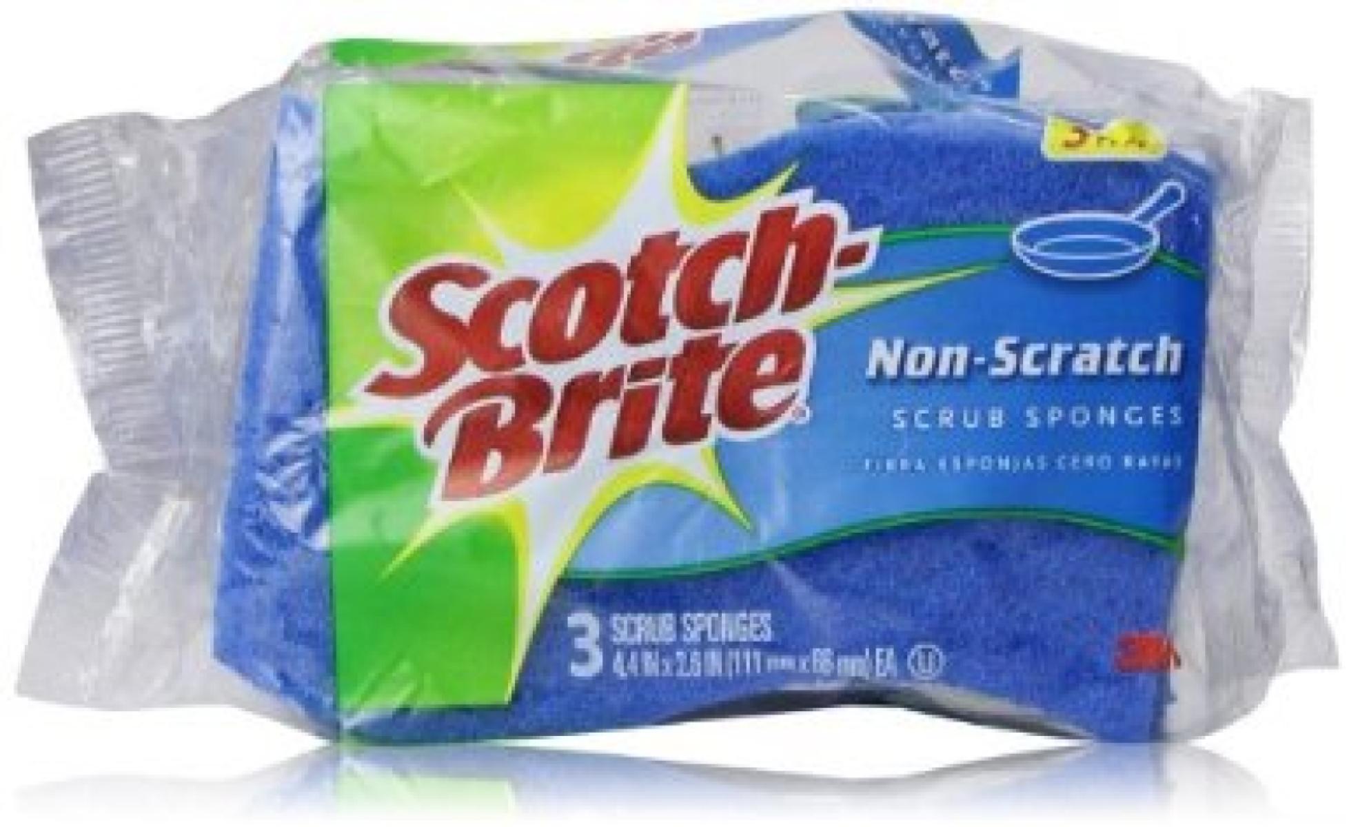 Non-Scratch Scouring Pads x3