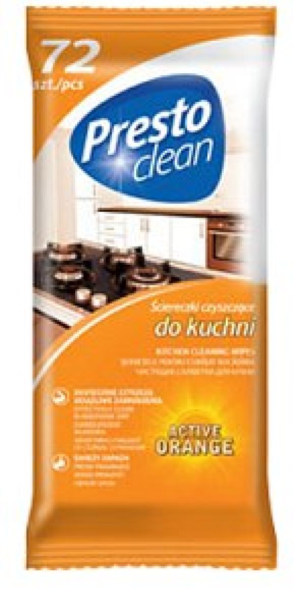 Clean Kitchen Cleaning Wipes Active Orange x72