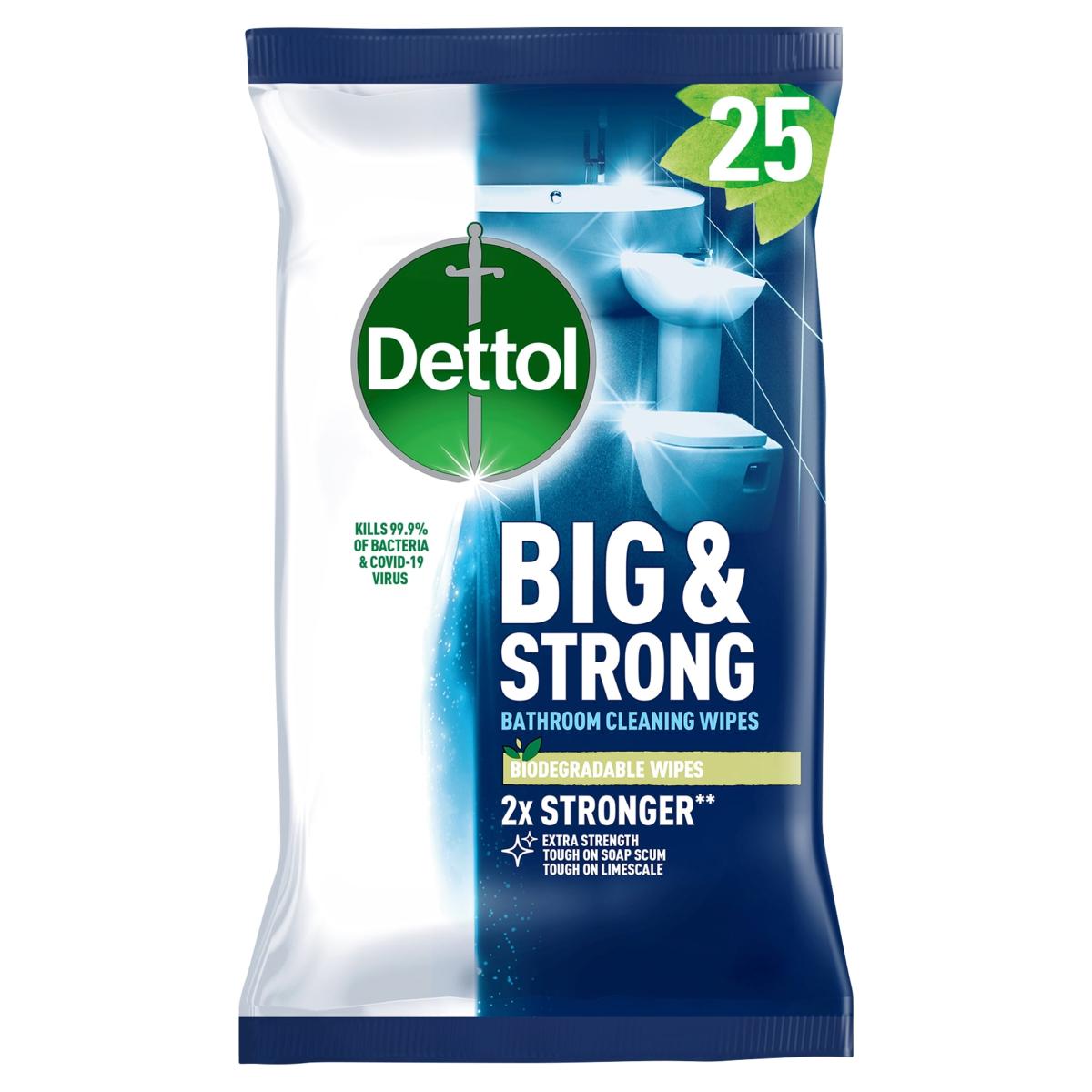 Big & Strong Limescale Bathroom Cleaning Wipes