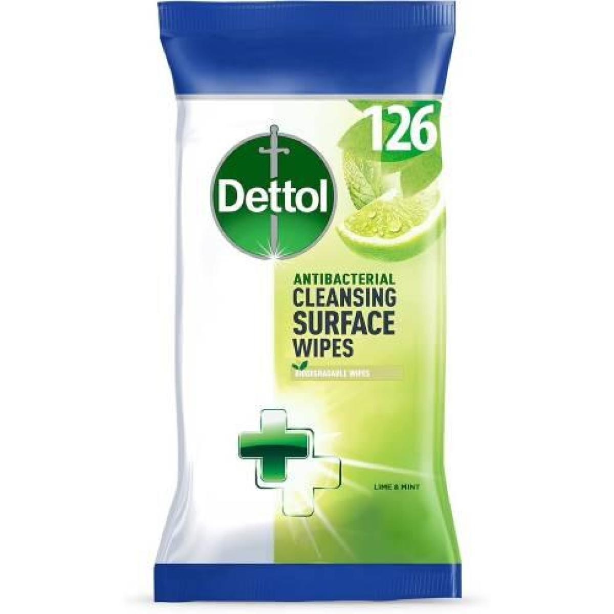 Anti-Bacterial Surface Cleaning Wipes Lime & Mint
