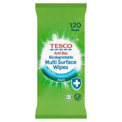 Anti-Bacterial Multi Surface 120 Wipes Apple
